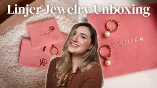 Linjer Jewelry Unboxing amp First Impressions  Gold Vermeil Jewelry Haul  My First Sponsored Collab [upl. by Eyahc792]