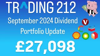 Trading 212 SEPTEMBER 2024 Dividend Update  HUGE MONTH  How Much My £27000 Portfolio Paid Me [upl. by Ellennaj]