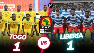 TOGO 1 VS LIBERIA 1  ELIM CAN MAROC 2025 [upl. by Pietra946]