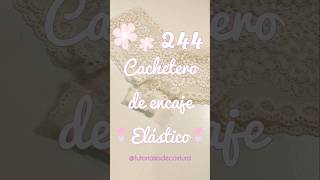 Cachetero de encaje elástico 🩷 costura diydecostura coser coseresfacil costurafacilymas diy [upl. by Ennaharas506]