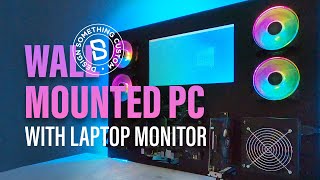 DIY Wall Mounted PC with Laptop Monitor  Design Something [upl. by Noiwtna]