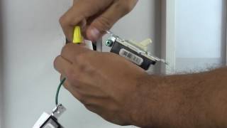 Wiring a Single Pole Dimmer with Wire Leads [upl. by Elcarim]