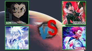 GON amp KILLUA vs CHROLLO amp HISOKA [upl. by Eirhtug857]