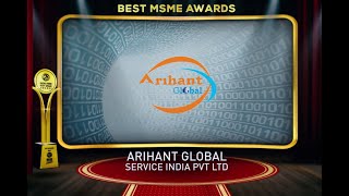 India 5000 Best MSME Awards 2019 Winner Arihant Global Services India Pvt Ltd [upl. by Ahsekan475]