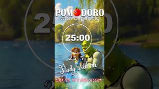 shorts study with me 2 hours with music 25 5 timer Lofi focus music for study [upl. by Verdha]