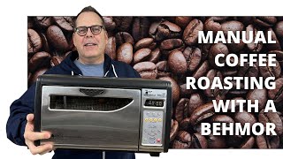 Manual coffee roasting at home with a Behmor 1600 Plus [upl. by Leoni]