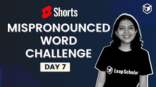 IELTS 30 Days Mispronounced Words Challenge  Day 7 Shorts [upl. by Akirat]