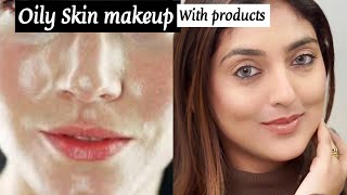 Oily Skin Makeup tutorial100Works beauty oilyskin oilyface beautytips [upl. by Aleunamme]