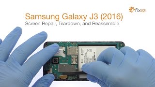 Samsung Galaxy J3 2016 Screen Repair Teardown and Reassemble  Fixezcom [upl. by Highams348]