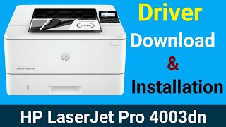 hp laserjet pro 4003dn printer Driver download and install [upl. by Iggem227]