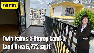 RM22 Mil Twin Palms 3 Storey SemiD House Sungai Long Kajang Selangor [upl. by Ynnel]