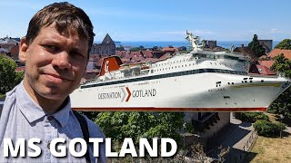 Jag åker Gotlandsfärjan MS Gotland  Destination Gotland 4K [upl. by Vallo]