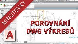 Porovnání DWG výkresů  AutoCAD minutovka 6 [upl. by Atsyrt283]