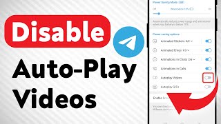 How To Disable AutoPlay Videos On Telegram Updated [upl. by Ronaele]