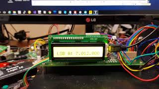 uBITXHF Tranceiver for Amateur radio with fldigi CAT interface test [upl. by Une662]