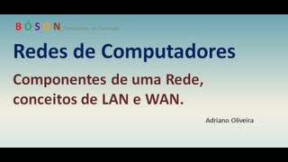 Curso de Redes  Vídeo 01  Componentes de uma rede LAN WAN [upl. by Acireit]