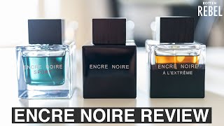 Lalique Encre Noire  Noire Sport  Noire a lextreme Review [upl. by Tormoria]