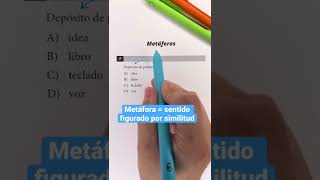 Metáfora  ejemplo tipo examen piense II examen español [upl. by Anayhd]