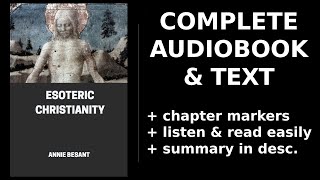 Esoteric Christianity ❤️ By Annie Besant FULL Audiobook [upl. by Pallaten]