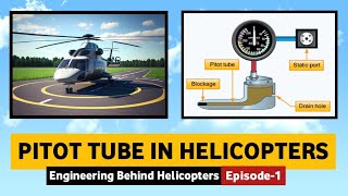 What is pitot tube in Helicopters  Location  Function  Working  General idea about Pitot Tube [upl. by Reni344]