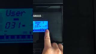 How to record a beat into a User Area on Yamaha PSR453 [upl. by Crescen]