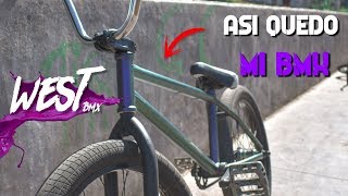 Asi quedo mi BMX COLOR CAMALEÓN WESTBMX [upl. by Nywloc]