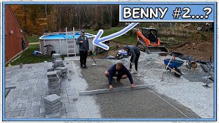 Screeding amp Laying a Paver Patio with a New Hire [upl. by Vito]