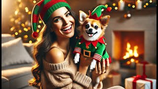 🐶 Elf Pup Dog Costume  Best Dog Elf Costume 🎄 [upl. by Schechter]