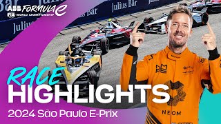 One of the BEST FINISHES in Formula E history  São Paulo EPrix Race Highlights [upl. by Willner]