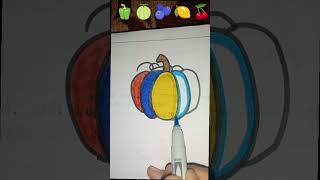 creative 🍒🍋🫐🍈🫑 paintings easy drawing different colours mixing trending youtube short video [upl. by Barrington267]