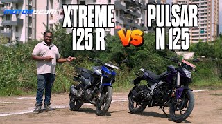 Bajaj Pulsar N 125 vs Hero Xtreme 125 R  Most Stylish 125cc Bike In India  MotorBeam [upl. by Nehte]