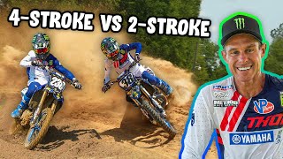 Factory YZ250F VS YZ250 Two Stroke [upl. by Redienhcs]