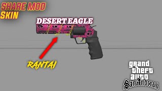 SHARE MOD SKIN DESERT EAGLE  CARA PASANG mod skin senjata gta [upl. by Gerrit]