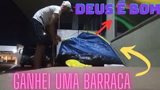 Deus é Bom a todo tempo  ganhei uma barraca  DO BRASIL ATÉ EUA DE BICICLETA 🚲 31 [upl. by Othilia824]