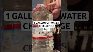 DAY 1 Drinking a gallon of water every day for seven days challenge waterlover shorts fyp [upl. by Fadiman210]