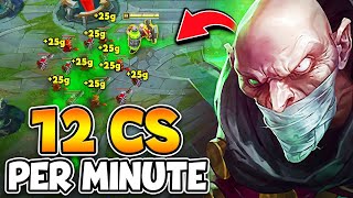 Singed but I spend the entire game proxying in the enemy base 12 CS PER MINUTE [upl. by Irahs]