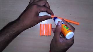 How to make a paper Machine Gun AK 47 toy for kids [upl. by Enomyar953]