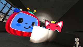 RED PinkFong and Cocomelon Nextbots in Highland  Garrys Mod [upl. by Ahsinyd380]