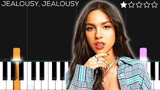 Olivia Rodrigo  jealousy jealousy  EASY Piano Tutorial [upl. by Nisior214]