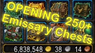 WoW Legion Legendary Drop Reaction  OPENING Emissary Caches 250  Emissary Chests 250 [upl. by Inafit]