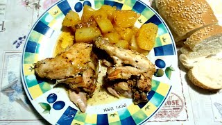 Pollo al forno con patate ricetta [upl. by Roper954]