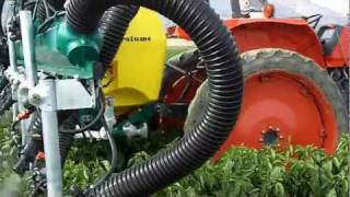 Cima Air Boom Sprayer Bell Peppers Kono FarmsMOV [upl. by Dagney225]