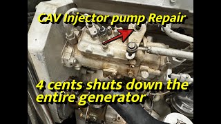 CAV diesel injector pump repair 74 Foot Broward Yacht [upl. by Ail810]