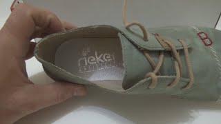 Rieker 5252852 Funzi Miint Green Shoes Unboxing and Test [upl. by Novek255]