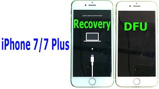 How to enter RECOVERY mode and DFU mode iPhone 77 Plus [upl. by Zilvia]