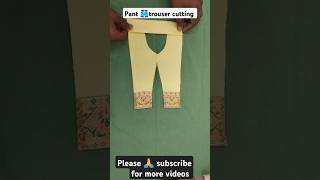 Pant👖trouser cutting ✂️ tips very useful video shorts tailoring [upl. by Liew]