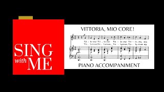 Vittoria mio core  Accompaniment C major  Carissimi [upl. by Nivloc]