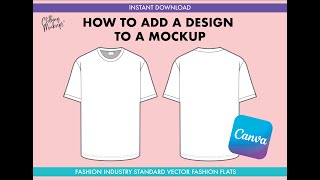 How to add a design to a mockup in Canva for clothing design canva clothingdesign mockuptemplate [upl. by Centeno70]