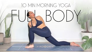 10 Min Morning Yoga Full Body Stretch DAY 1 [upl. by Chapa]