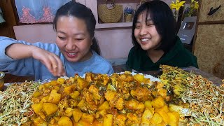 Manipuri Famous Dish  Ngatoi Curry And Mimi Noodles Singju Mukbang [upl. by Elspeth]